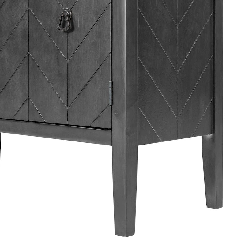 Entryway Living Room Bedroom Storage Cabinet with Adjustable Shelf