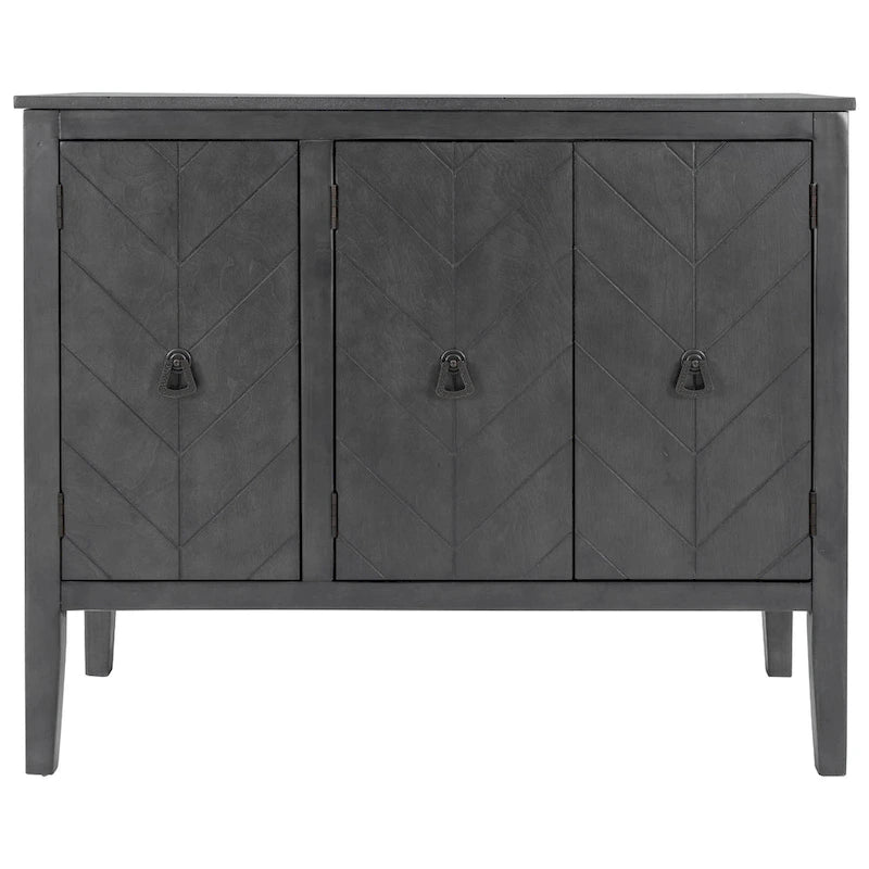 Entryway Living Room Bedroom Storage Cabinet with Adjustable Shelf