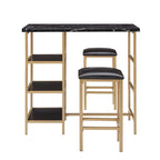 Ainsley Faux Marble Counter Height 3-piece Dining Set by iNSPIRE Q Modern