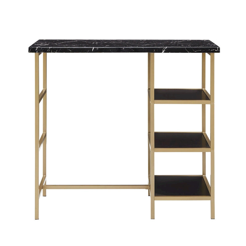 Ainsley Faux Marble Counter Height 3-piece Dining Set by iNSPIRE Q Modern