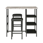 Ainsley Faux Marble Counter Height 3-piece Dining Set by iNSPIRE Q Modern
