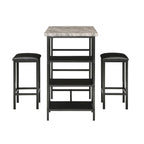Ainsley Faux Marble Counter Height 3-piece Dining Set by iNSPIRE Q Modern