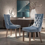 Velvet Upholstered Dining Chair 2-Pcs Set