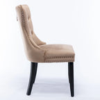 Velvet Upholstered Dining Chair 2-Pcs Set