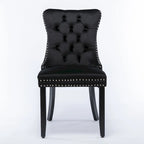 Velvet Upholstered Dining Chair 2-Pcs Set