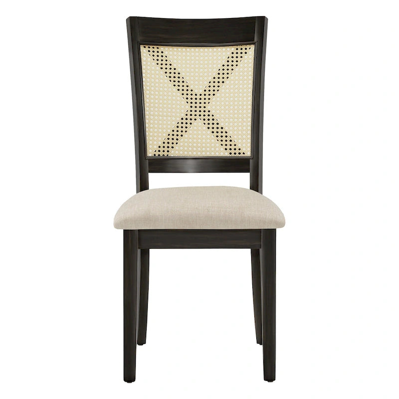 Plaga X-Back Cane Accent Dining Chair (Set of 2) by iNSPIRE Q Classic - Dining Chair