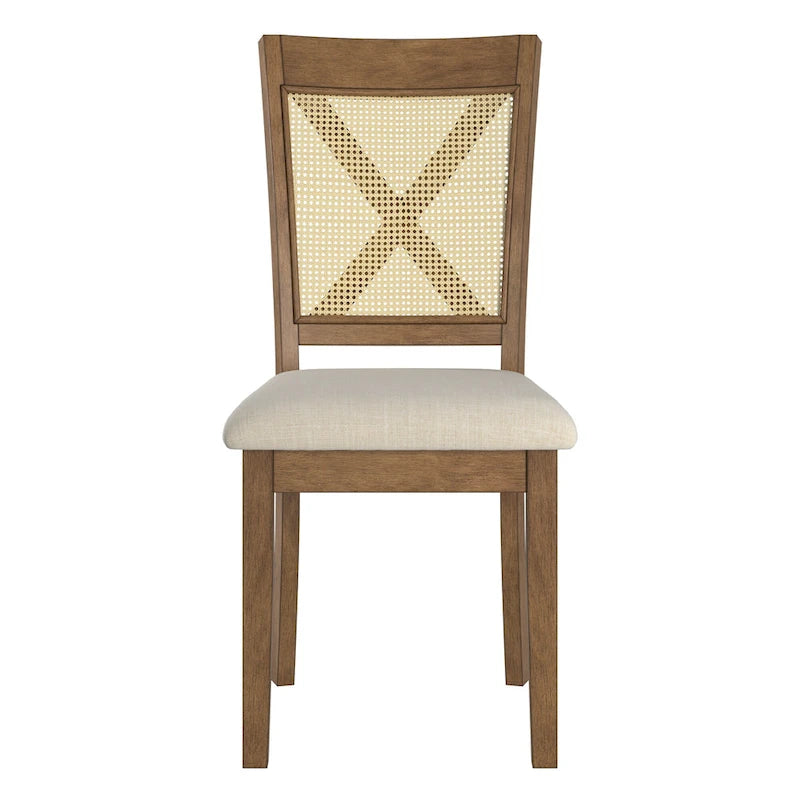 Plaga X-Back Cane Accent Dining Chair (Set of 2) by iNSPIRE Q Classic - Dining Chair