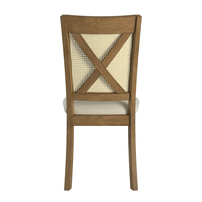 Plaga X-Back Cane Accent Dining Chair (Set of 2) by iNSPIRE Q Classic - Dining Chair