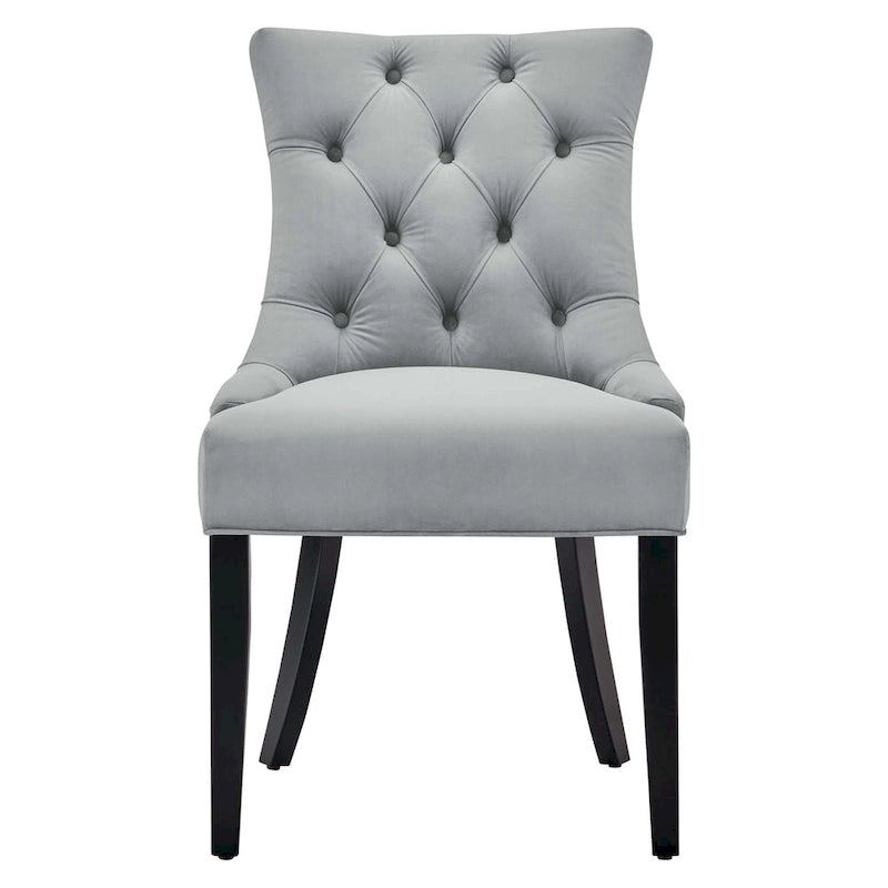 Silver Orchid Kornman Velvet Dining Side Chairs (Set of 2)