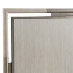 Roundhill Furniture Mantalia Solid Wood Bedroom Set, Panel Bed, Dresser, Mirror, 2 Nightstands, and Bench, Champagne
