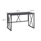 Collapsible Slatted Mission Writing Computer Desk