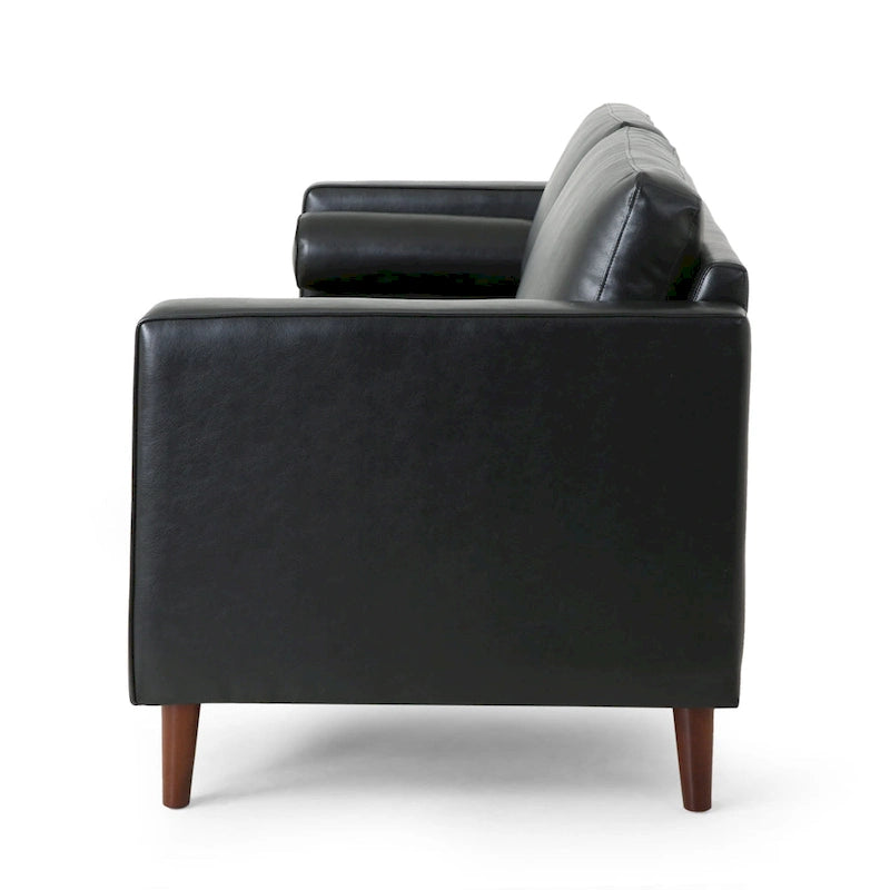 Malinta Contemporary Tufted 3 Seater Sofa by Christopher Knight Home - 82.25  L x 33.00  W x 33.00  H
