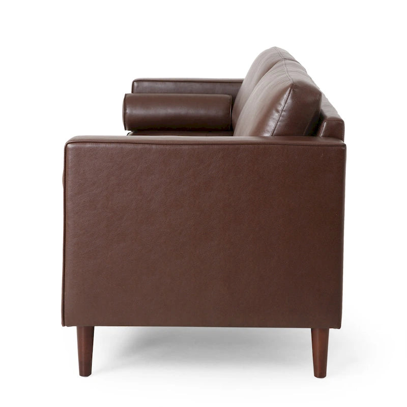 Malinta Contemporary Tufted 3 Seater Sofa by Christopher Knight Home - 82.25  L x 33.00  W x 33.00  H