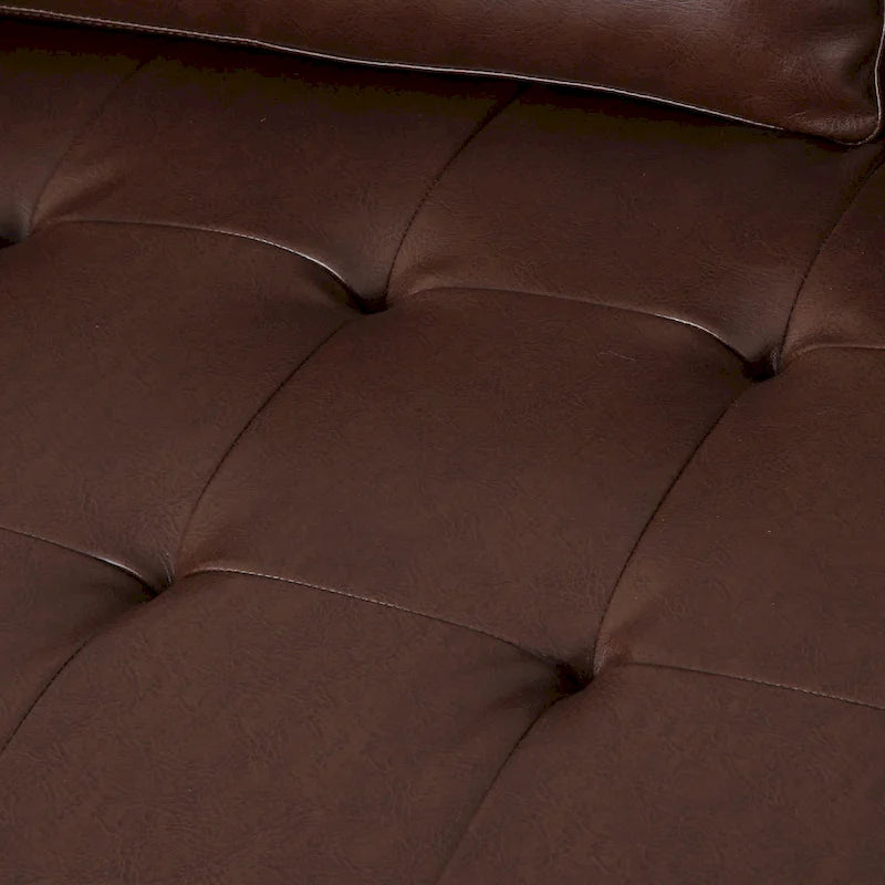 Malinta Contemporary Tufted 3 Seater Sofa by Christopher Knight Home - 82.25  L x 33.00  W x 33.00  H
