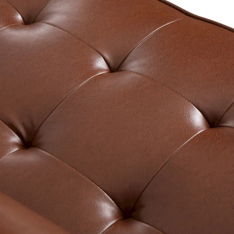 Malinta Contemporary Tufted 3 Seater Sofa by Christopher Knight Home - 82.25  L x 33.00  W x 33.00  H