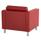 Pacific Arm Accent Chair with Chrome Legs