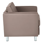 Pacific Arm Accent Chair with Chrome Legs