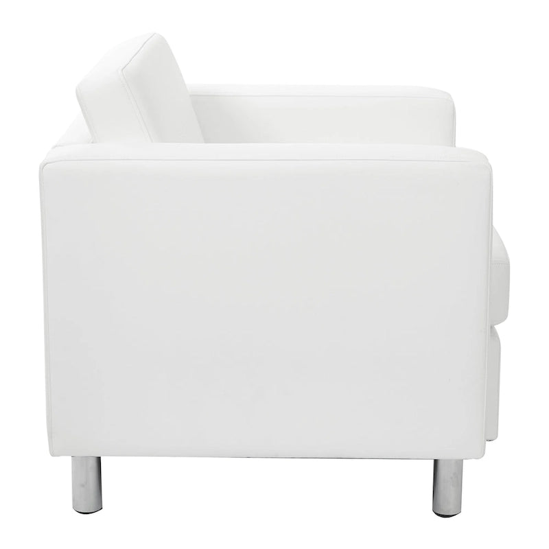 Pacific Arm Accent Chair with Chrome Legs
