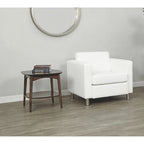 Pacific Arm Accent Chair with Chrome Legs