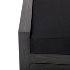 Cantebella Modern Acacia Wood Storage Bench with Cushion by Christopher Knight Home