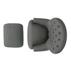 Tafton Tufted Club Chair with Ottoman by Christopher Knight Home