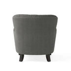 Tafton Tufted Club Chair with Ottoman by Christopher Knight Home
