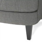 Tafton Tufted Club Chair with Ottoman by Christopher Knight Home