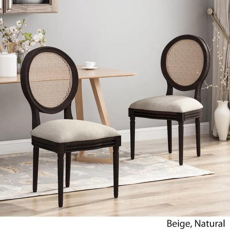 Govan Wooden Dining Chairs with Cushions (Set of 2) by Christopher Knight Home