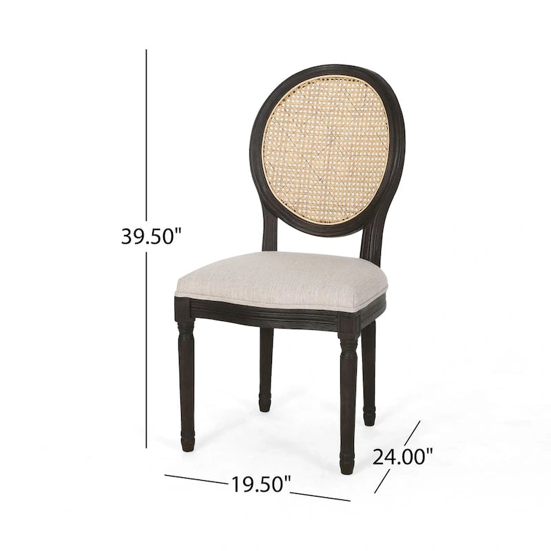 Govan Wooden Dining Chairs with Cushions (Set of 2) by Christopher Knight Home