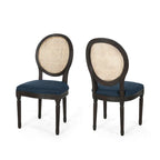 Govan Wooden Dining Chairs with Cushions (Set of 2) by Christopher Knight Home