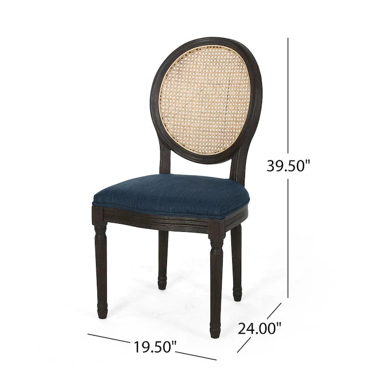 Govan Wooden Dining Chairs with Cushions (Set of 2) by Christopher Knight Home
