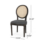 Govan Wooden Dining Chairs with Cushions (Set of 2) by Christopher Knight Home
