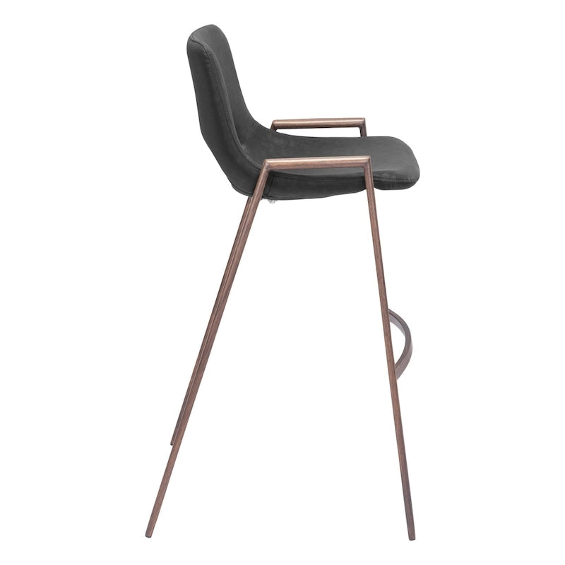 Desi Barstool Black & Walnut
