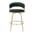 Silver Orchid Tatyana 26  Upholstered Counter Stool with Metal Legs (Set of 2)
