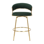 Silver Orchid Tatyana 26  Upholstered Counter Stool with Metal Legs (Set of 2)