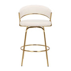 Silver Orchid Tatyana 26  Upholstered Counter Stool with Metal Legs (Set of 2)