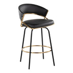 Silver Orchid Tatyana 26  Upholstered Counter Stool with Metal Legs (Set of 2)
