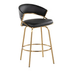 Silver Orchid Tatyana 26  Upholstered Counter Stool with Metal Legs (Set of 2)
