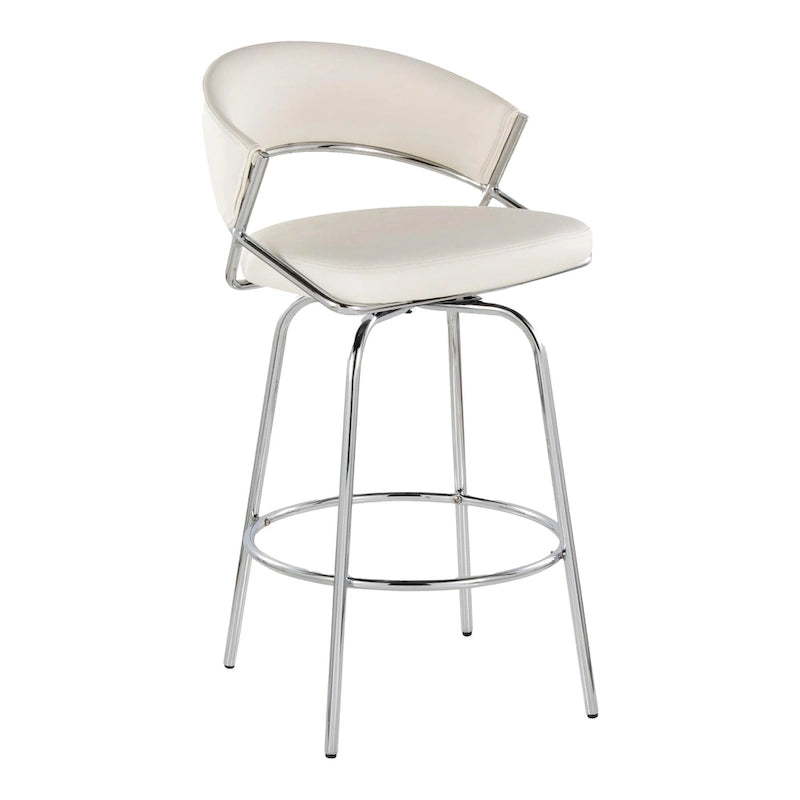 Silver Orchid Tatyana 26  Upholstered Counter Stool with Metal Legs (Set of 2)