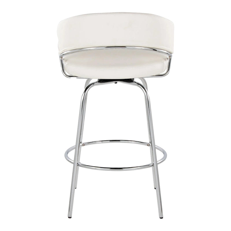 Silver Orchid Tatyana 26  Upholstered Counter Stool with Metal Legs (Set of 2)