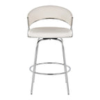 Silver Orchid Tatyana 26  Upholstered Counter Stool with Metal Legs (Set of 2)