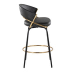 Silver Orchid Tatyana 26  Upholstered Counter Stool with Metal Legs (Set of 2)