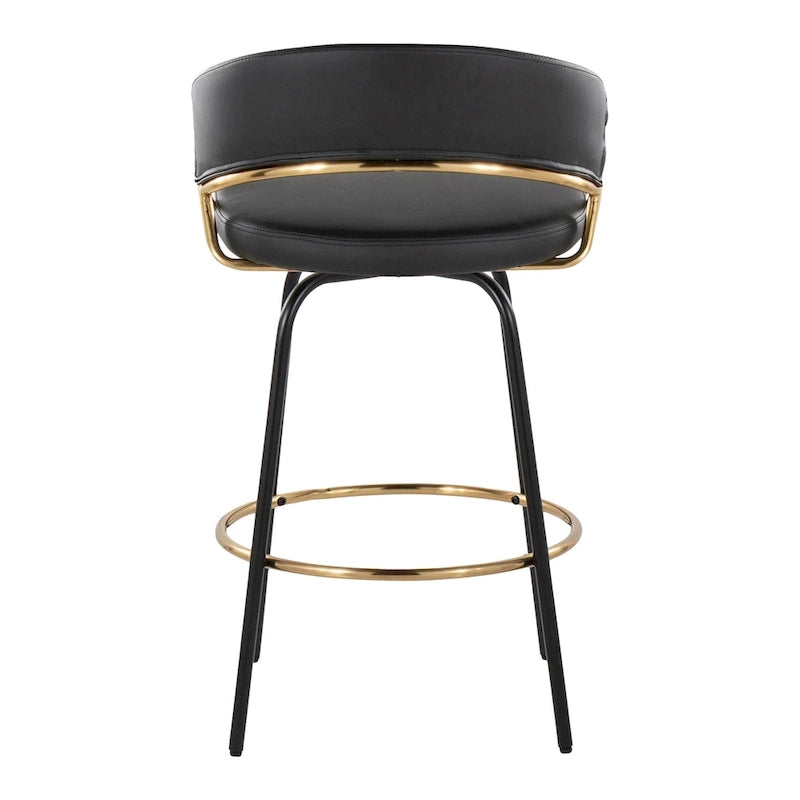 Silver Orchid Tatyana 26  Upholstered Counter Stool with Metal Legs (Set of 2)