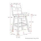 Lilibet Upholstered Counter Height Bar Stools, Set of 2