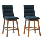 Lilibet Upholstered Counter Height Bar Stools, Set of 2