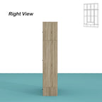 Natural Charm Wooden Armoire - Breathable Rattan Design Ample Storage