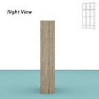 Natural Charm Wooden Armoire - Breathable Rattan Design Ample Storage