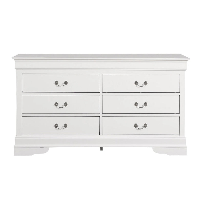 Louis Phillipe 6-Drawer Double Dresser