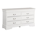 Louis Phillipe 6-Drawer Double Dresser