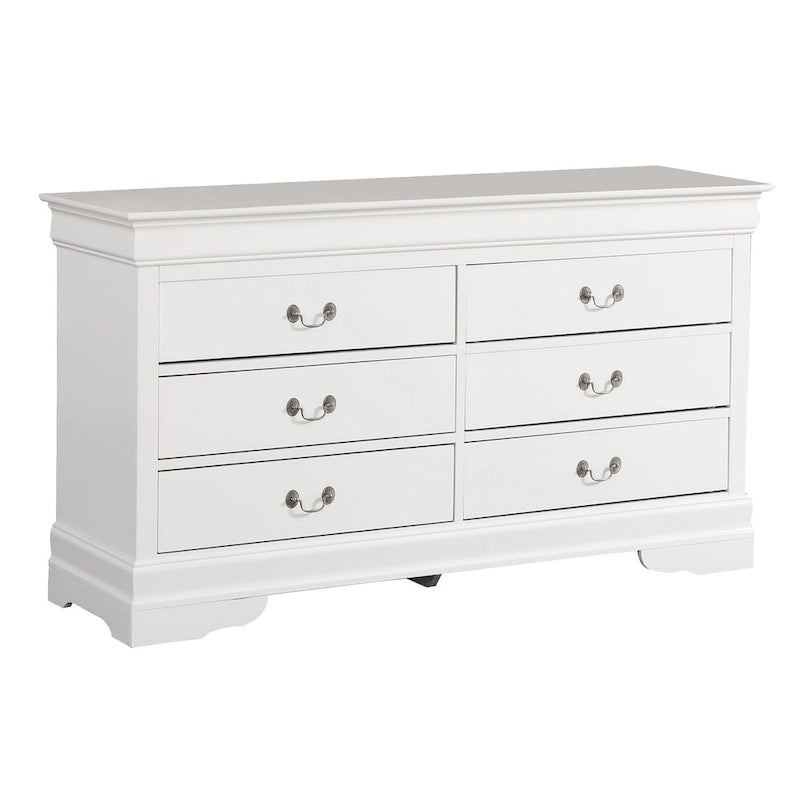 Louis Phillipe 6-Drawer Double Dresser